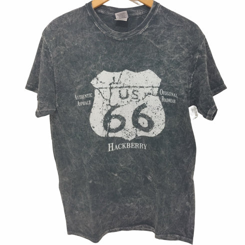 ギルダン GILDAN タイダ染め 前面プリント クルーネックTシャツ メンズ import:M