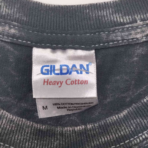 ギルダン GILDAN タイダ染め 前面プリント クルーネックTシャツ メンズ import:M