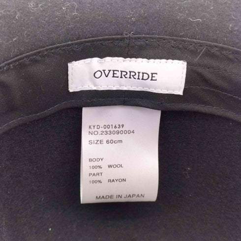 オーバーライド override FELT FEDORA L.BRIM メンズ 60