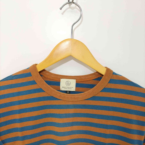 ビューティーアンドユースユナイテッドアローズ BEAUTY & YOUTH UNITED ARROWS クルーネック ボーダーTシャツ メンズ JPN:M