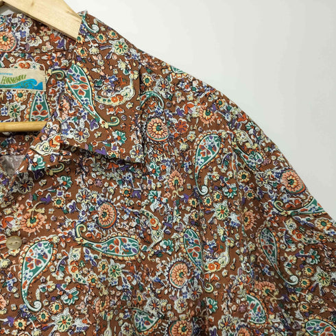 ペニーズ PENNEYS PAISLEY PRINTED W-P SS SHIRTS メンズ L