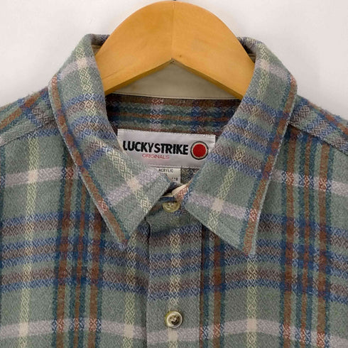 ラッキーストライク LUCKY STRIKE OLD チェック柄 ネルシャツ メンズ import:L