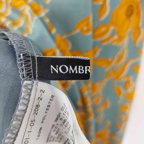 ノンブルアンペール NOMBRE IMPAIR 花柄 サテンライクスカート レディース FREE