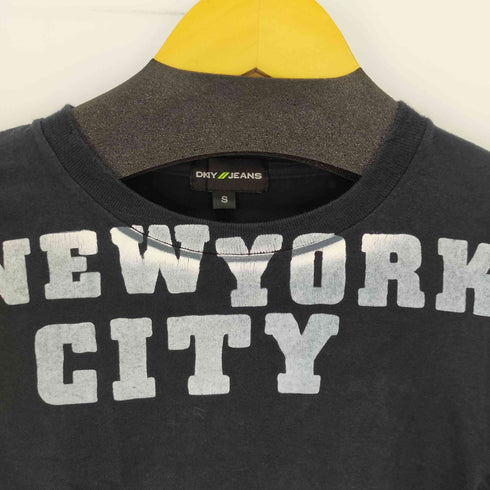 ダナキャランニューヨーク ジーンズ DKNY JEANS S/Sフロントプリントカットー Y2K レディース JPN:S