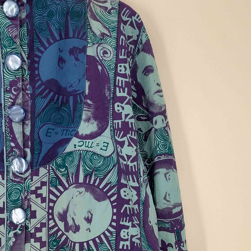 plain jane 総柄 ロングコート メンズ