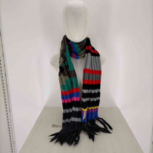 バーバリーロンドン BURBERRY LONDON マルチカラー フリンジマフラー レディース