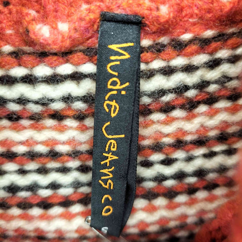 ヌーディージーンズ Nudie Jeans マルチカラー ボーダー タートルネックニット メンズ S