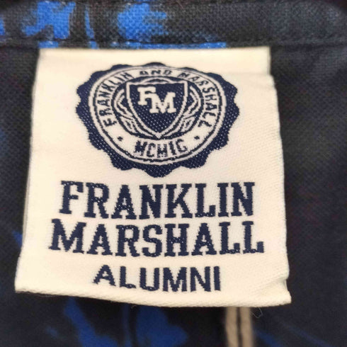 フランクリンマーシャル FRANKLIN&MARSHALL 花柄 半袖シャツ メンズ M