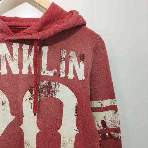 フランクリンマーシャル FRANKLIN&MARSHALL ユーズド加工 ナンバリング プルオーバーパーカー メンズ S