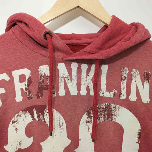 フランクリンマーシャル FRANKLIN&MARSHALL ユーズド加工 ナンバリング プルオーバーパーカー メンズ S