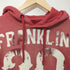 フランクリンマーシャル FRANKLIN&MARSHALL ユーズド加工 ナンバリング プルオーバーパーカー メンズ S