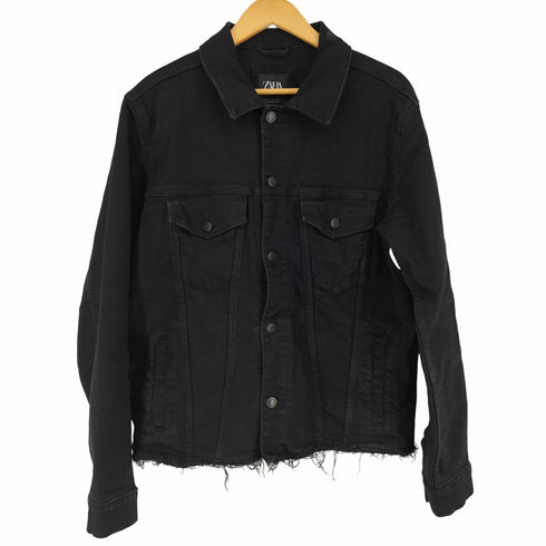 ザラ ZARA ブラックデニムジャケット メンズ US M