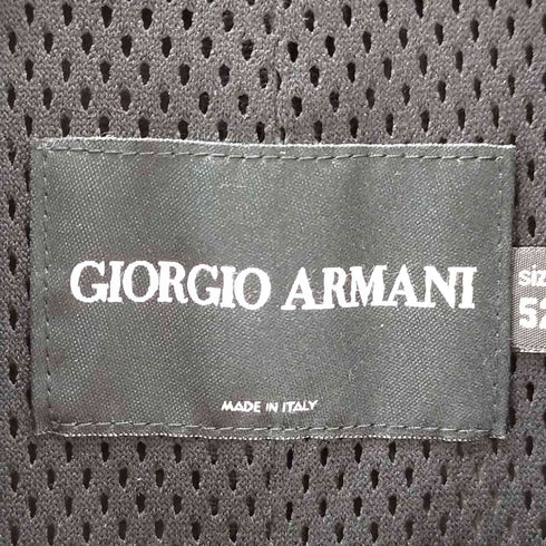 ジョルジオアルマーニ Giorgio Armani シープスキン シングルレザージャケット メンズ 52