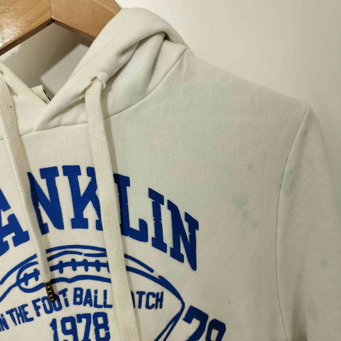 フランクリンマーシャル FRANKLIN&MARSHALL ペンキ加工 カレッジロゴ プルオーバーパーカー メンズ S