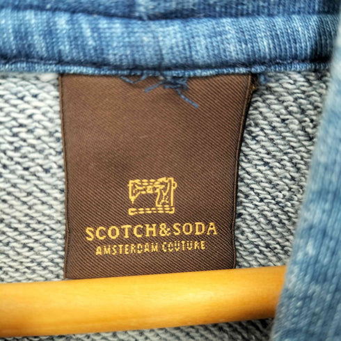 スコッチアンドソーダ SCOTCH&SODA NICE インディゴ プルオーバーパーカー メンズ M
