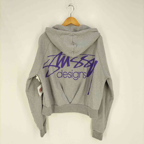 ステューシー Stussy designs バックロゴ クロップドプルオーバーパーカー レディース import:M