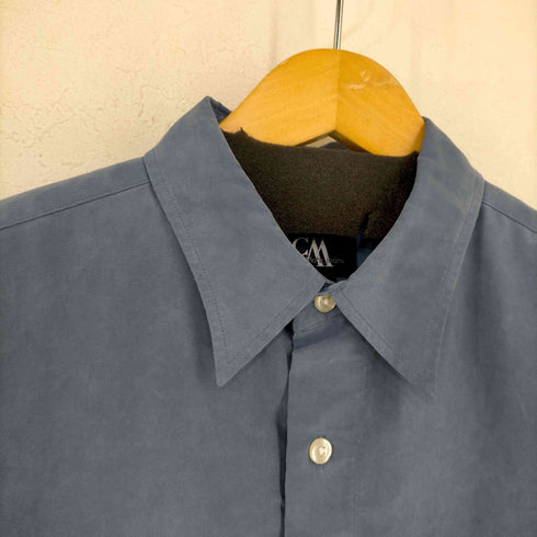 Check Mate Jeans 90s フロントロゴ刺繍 ポリテンセル S/S シャツ メンズ import:M