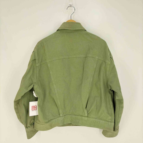 ザラ ZARA タックスリーブ デニムジャケット レディース import:L