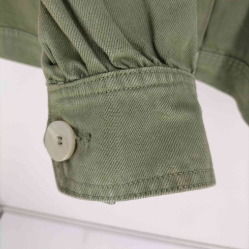 ザラ ZARA タックスリーブ デニムジャケット レディース import:L