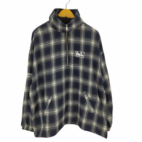 SEQUENZ オンブレチェック ハーフジップシャツ メンズ JPN:L