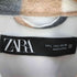 ザラ ZARA チェックオンチェック スナップボタン ポリシャツ レディース import:L