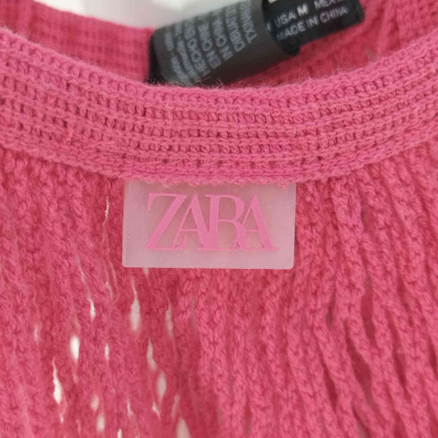 ザラ ZARA メッシュコットンショルダーバッグ レディース M