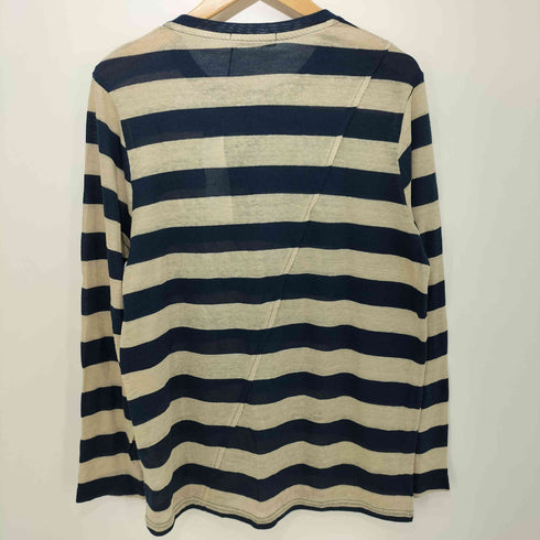 ハマキホ HAMAKI-HO ヘンリーネックボーダーニット メンズ L