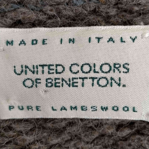 ユナイテッドカラーズオブベネトン UNITED COLORS OF BENETTON イタリア製 ウール カーディガン ローゲージ メンズ import:L