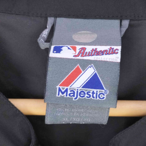 マジェスティックアスレチック Majestic ATHELETIC COOLBASE ベースボールチームロゴプリント ハーフジップジャケット メンズ import:XL