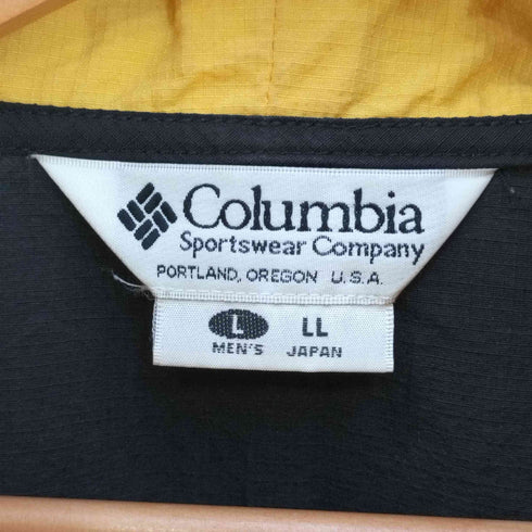 コロンビア Columbia ロゴ刺繍 ナイロンアノラックジャケット メンズ import:L