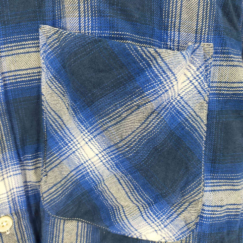 ビーミングバイビームス B:MING by BEAMS オンブレチェック レギュラーカラー シャツ RELAX FIT シャドーチェック メンズ import:S