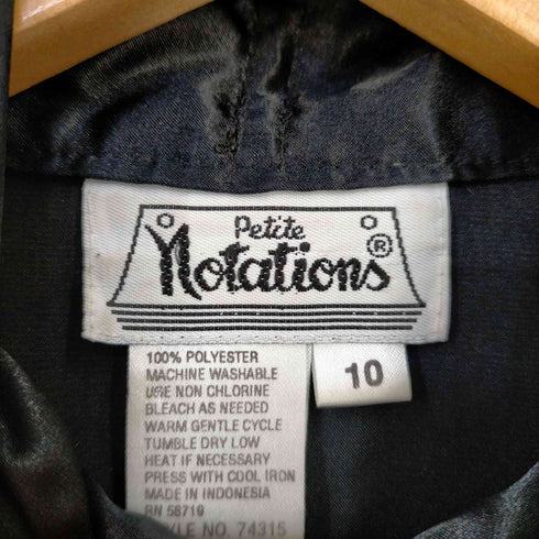 フルギ NOTATIONS ポリ サテン 比翼シャツ レディース US:10