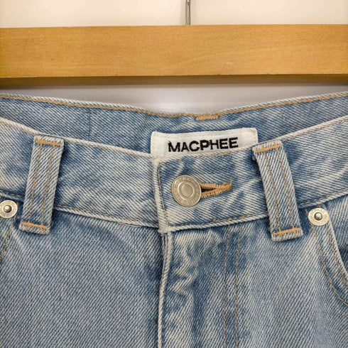 マカフィー MACPHEE デニム ワイドストレートパンツ レディース DE:36