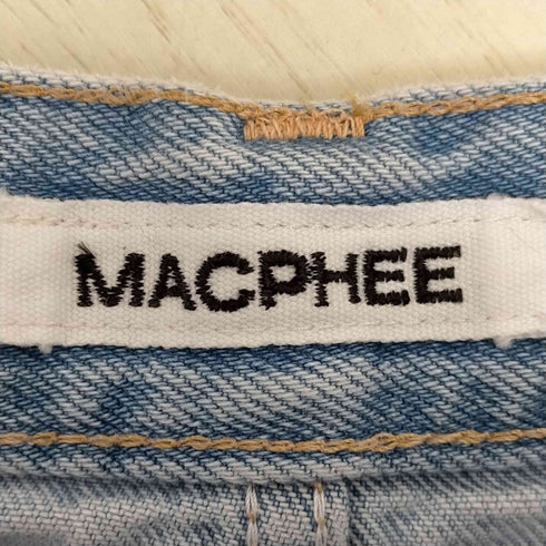 マカフィー MACPHEE デニム ワイドストレートパンツ レディース DE:36