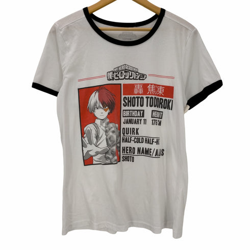 キャラクタープリント リンガーTシャツ メンズ 2XL
