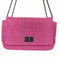 BORSE IN PELLE Genuine Leather Chain Shoulder Crossbody Clutch Bag 型押し ショルダーバッグ レディース
