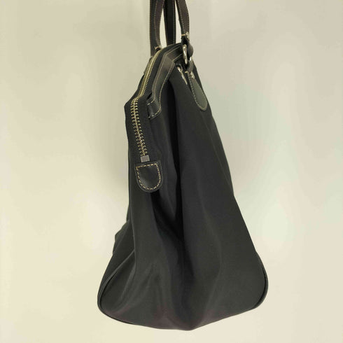 アニエスベーボヤージュ agnes b. VOYAGE カウレザーストラップ ステッチ ナイロン ハンドバック レディース