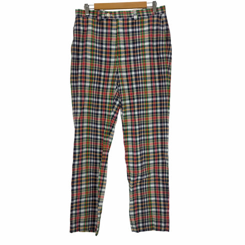 ローレンラルフローレン LAUREN RALPH LAUREN マルチカラーチェック スラックス メンズ W34