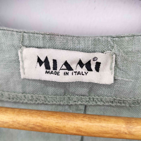 MIAMI イタリア製 リネン ドッキングインサイドアウトデザインカットソー メンズ JPN:XXL