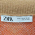 ザラ ZARA アーガイル柄 クロップド Vカット ニット レディース import:M