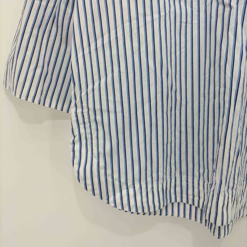 ローレンラルフローレン LAUREN RALPH LAUREN ストライプ柄 ケープスリーブ スキッパーシャツブラウス レディース import:S