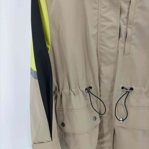 ベルシュカ BERSHKA ウエストレース フーデット トレンチ コート レディース import:M