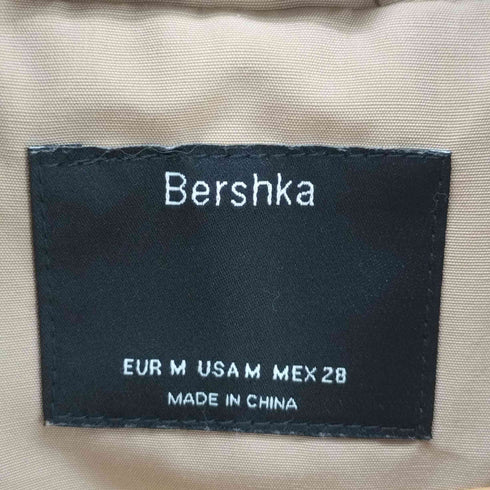 ベルシュカ BERSHKA ウエストレース フーデット トレンチ コート レディース import:M