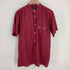 Wishbone Ash 90s MADE IN UK 片ポケ ショルダーギャザー ノーカラーレーヨン100 S/Sシャツ メンズ import:M