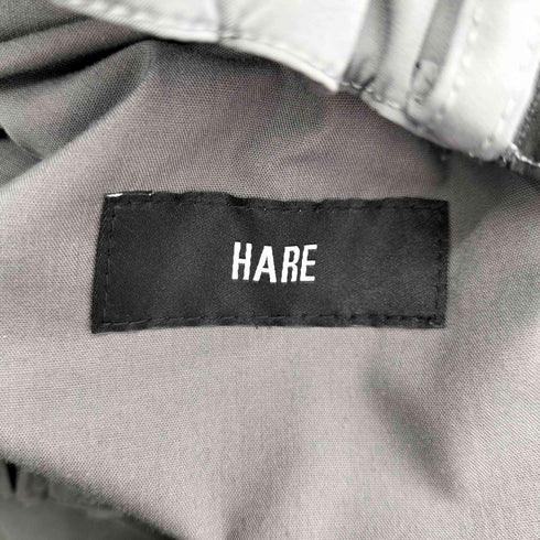 ハレ HARE サイドライン ナイロンワイドパンツ メンズ FREE