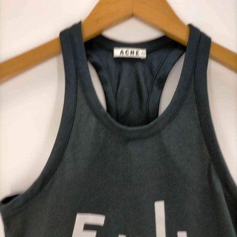 アクネ Acne ポルトガル製 EVIL IS LIFEタンクトップ レディース JPN:XS