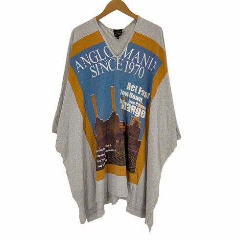 ヴィヴィアンウエストウッド アングロマニア Vivienne Westwood ANGLOMANIA プリント ビックシルエットTシャツ レディース 38