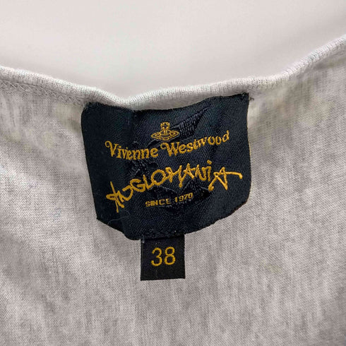 ヴィヴィアンウエストウッド アングロマニア Vivienne Westwood ANGLOMANIA プリント ビックシルエットTシャツ レディース 38