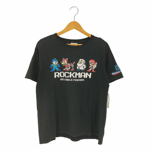 ドッド絵 キャラクタープリント クルーネックTシャツ メンズ LL