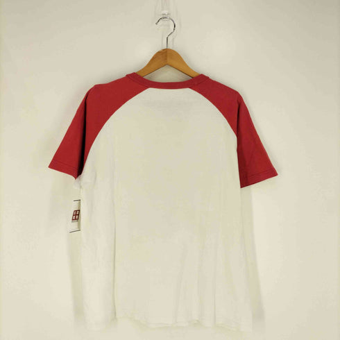 フロントキャラクタープリント ラグランスリーブTシャツ メンズ
